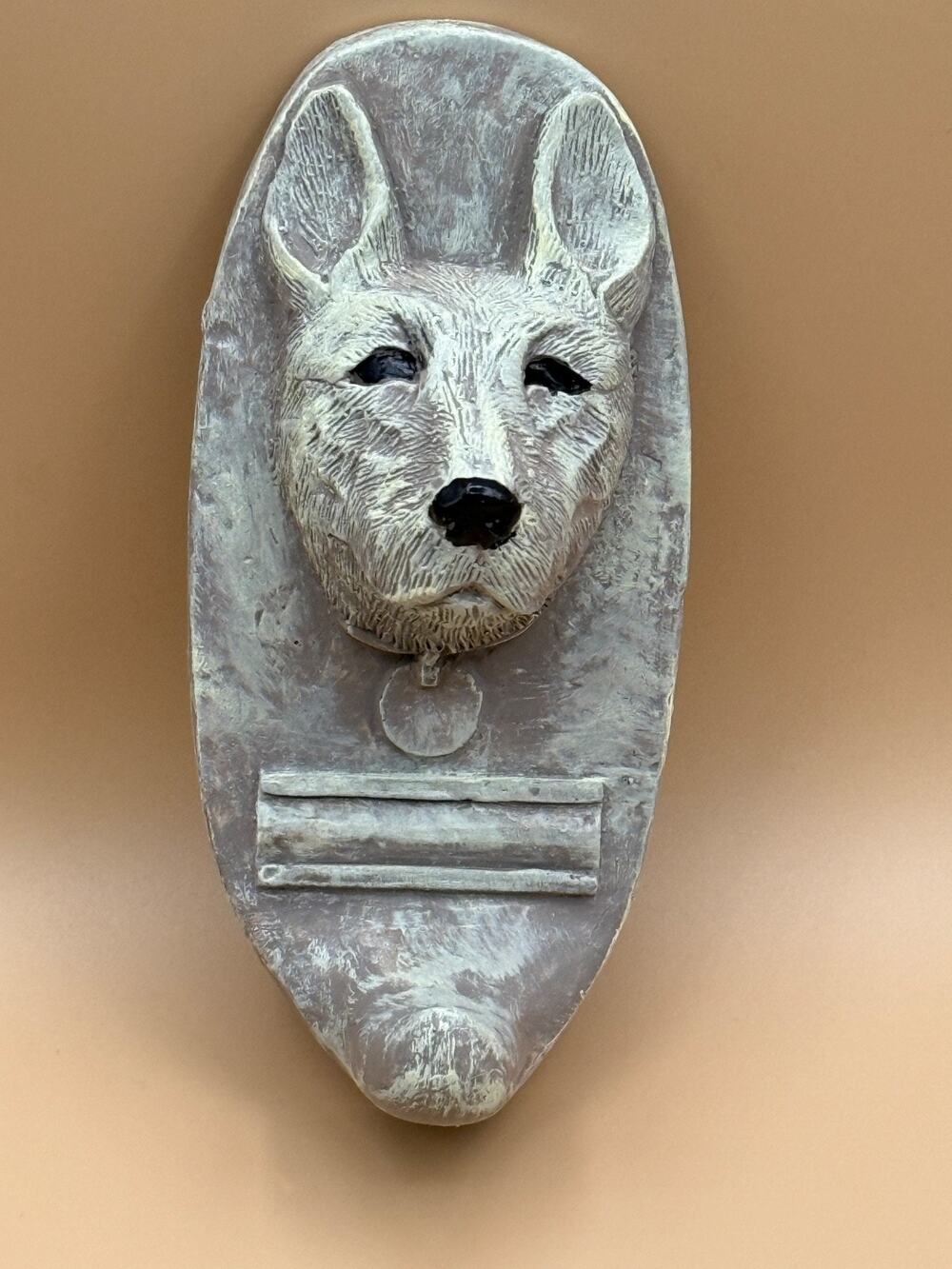 🐕 Vintage John Richards Dog Wall Hook / Key Holder Rustic Folk Art Decor